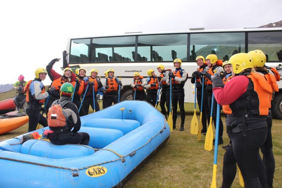 East Glacial River Extreme Rafting - Safety briefing and guide energy: what to listen for