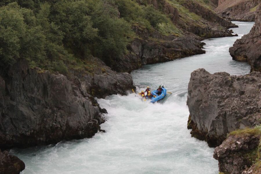 East Glacial River Extreme Rafting - Bakkaflöt start: from boathouse to East Valley