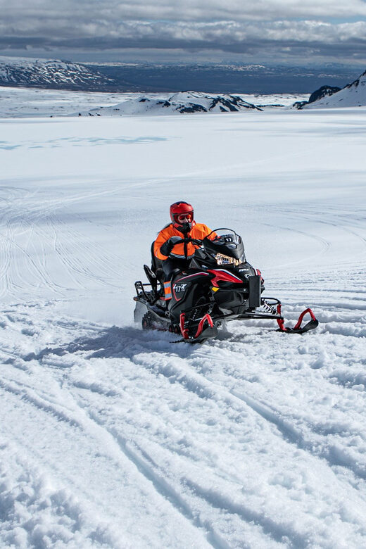 From Geysir: Snowmobiling & Ice Cave on Langjökull Glacier - Snowmobile Training on the Glacier: Fast Confidence, Not Guesswork