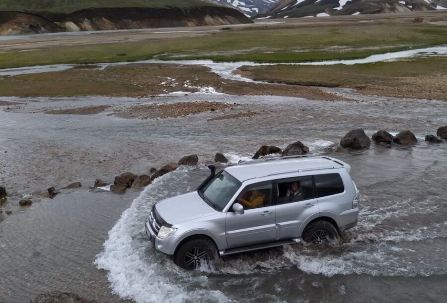 From Reykjavik: Highlands Jeep Tour & Landmannalaugar Hike - Waterfall stops: Hjálparfoss and Háifoss are the lesson
