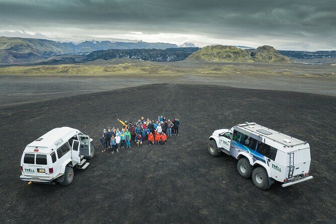 From Reykjavik: Katla Ice Cave and South Coast Day Tour - Katla Ice Cave by super-jeep: crampons, safety gear, and the moon-road feel