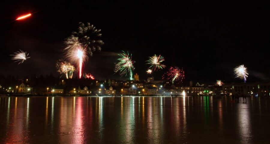 From Reykjavik: New Years Fireworks by Boat - Meet the Arctic Rose: decks, blankets, and that winter-boat comfort