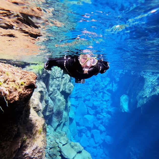 From Reykjavík: Silfra Snorkeling with free photos - Between Two Continents in Silfra: What the Water World Feels Like
