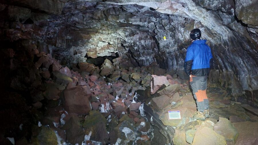 Geological Lava Tunnel Adventure - Arnarker Cave - Inside Arnarker: Route Details, Climbing Over Rock, and the Real Pace