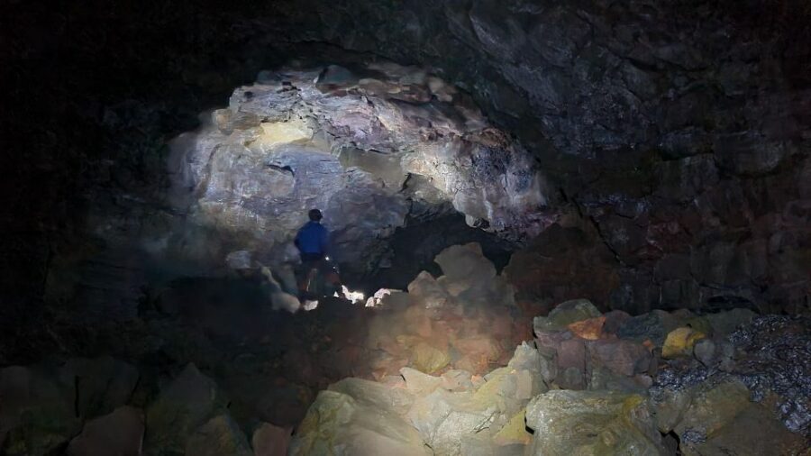 Geological Lava Tunnel Adventure - Arnarker Cave - Geology Lessons That Actually Connect to What You See