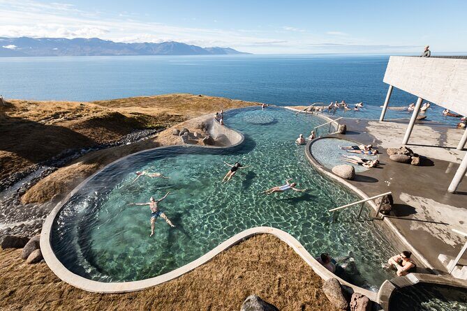Goðafoss and Húsavík with a stop at the Geosea Baths - Geosea Baths: Heated Seawater and Skjálfandaflói Views