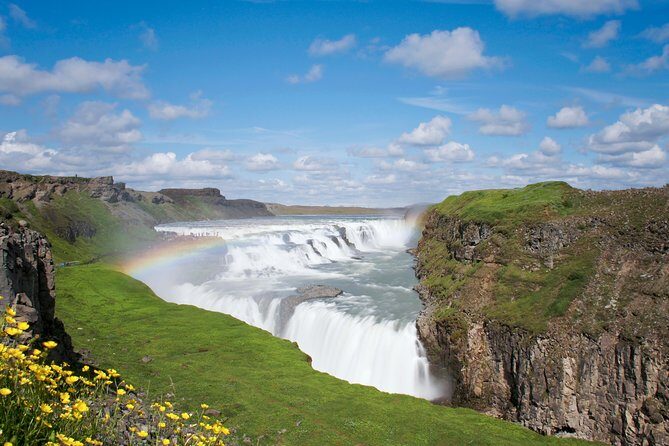 Golden Circle and Fontana Geothermal Spa Day Trip from Reykjavik - Gullfoss Waterfall: The 105-Foot Drop Into a Deep Gorge
