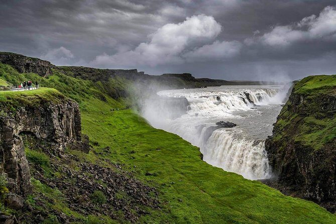 Golden Circle and Sky Lagoon Geothermal Spa Tour from Reykjavik - Gullfoss Waterfall: The Glacier River Show That Feels Like Weather