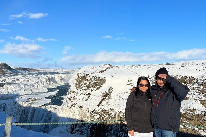 Golden Circle : Private Guided Day Tour + Blue Lagoon(Optional) - Stop 3: Gullfoss two-tier waterfall and the turquoise meltwater effect