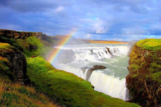 Golden Circle Tour - Private - Stop 4 at Faxi (Vatnsleysufoss): a waterfall with sheep and salmon ladders