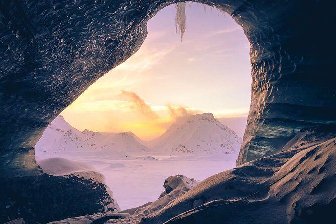 Ice Cave at Katla Volcano - Walking into the Ice Cave: crampons, headlamps, and ice that changes