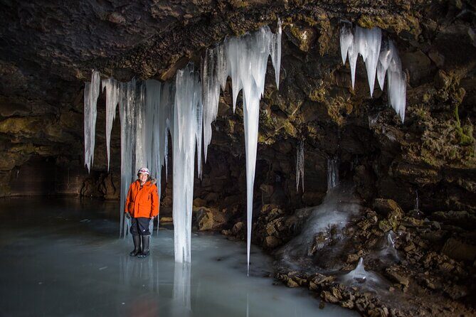 Ice Cave Lofthellir exploration - A permafrost Cave inside a magma tunnel. - Small group size (max 10) and your real payoff: attention