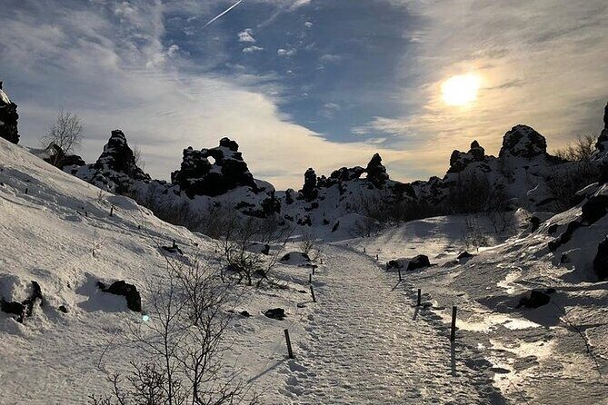 Lake Myvatn and Godafoss Waterfall for Cruise Ships from Husavik - Dimmuborgir’s Dark Castle Lava Formations: When Rock Gets Weird