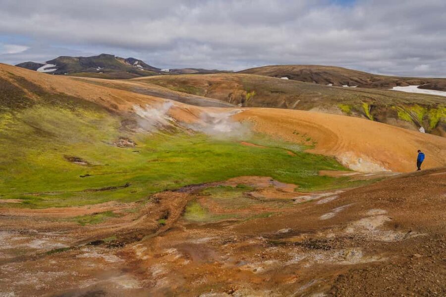 Laugavegur Photography Jeep Tour - Driving toward Laugavegur: Reykjadalir geothermal areas and glacier views