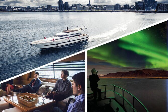 Northern Lights Yacht Cruise - Old Harbor, Harpa from Sea Level, and Reykjavík Coastline Views