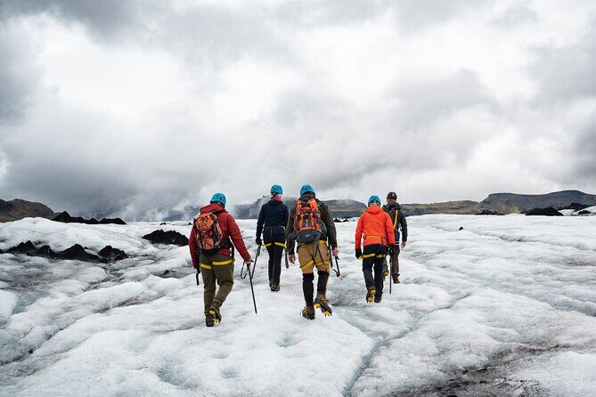 Private Glacier Hike on SÓLHEIMAJÖKULL : Blue Ice Expedition - Walking the ice cap: crevasses, ridges, and blue moulins