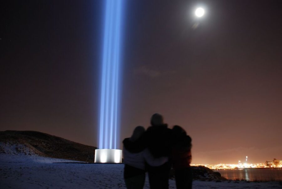 Reykjavik: 2-Hour Imagine Peace Tower Tour - Walking the island and reaching the tower: views, footing, and pauses