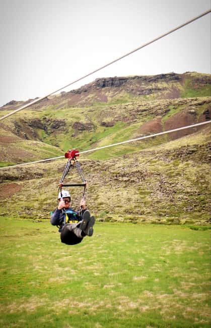 Reykjavik: Mega Zipline Adventure - Mega Zipline’s 1-km ride over Svartagljúfur gorge