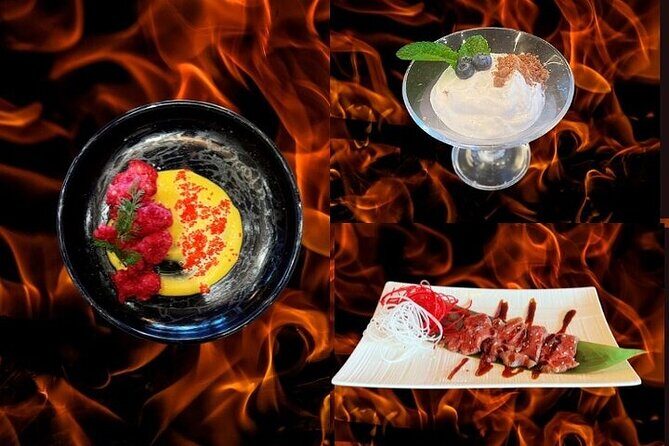 Reykjavik Teppanyaki 7 Course Menu and Fire Show with Cocktail - Entering Flame: what $110 buys in Reykjavík