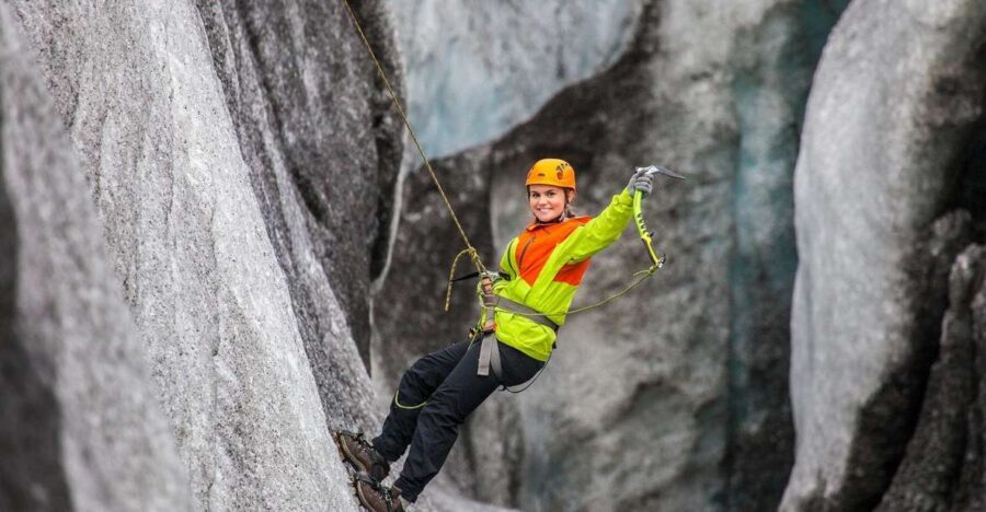 Skaftafell: Glacier Hike and Ice Climbing Guided Experience - Gear Up in Skaftafell: Helmet, Harness, Crampons, Ice Axe