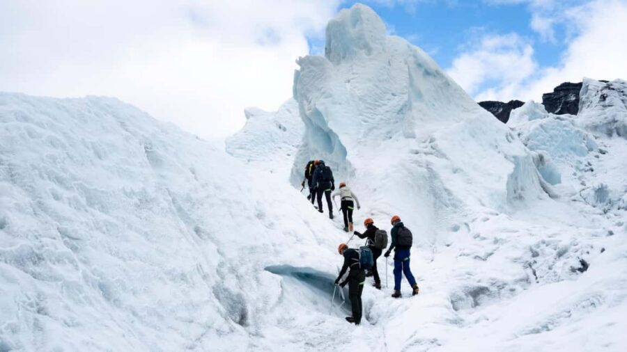 Skaftafell: Glacier Hike & Ice Climbing Adventure - Ice climbing time: choosing walls that keep changing