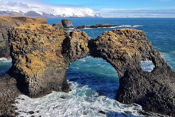 Snaefellsnes Peninsula. Private Day Tour from Reykjavik - Stop 6: Kirkjufellsfoss at Kirkjufell above Grundarfjörður