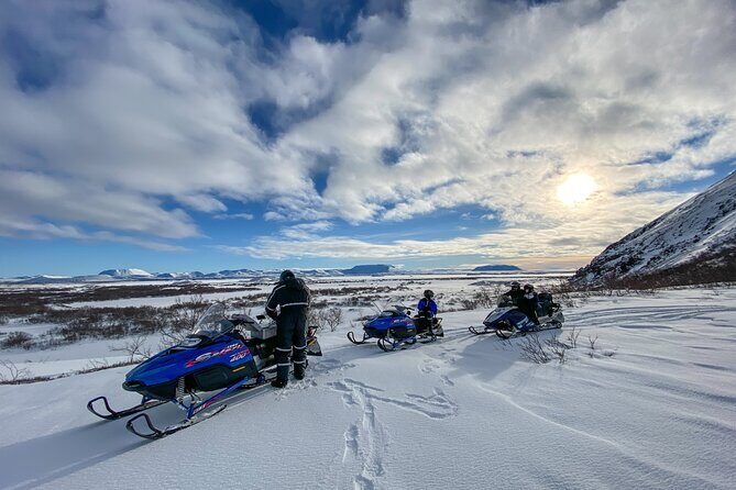 Snowmobile Tour by Lake Mývatn - Stop 1: Lake Mývatn Views, Photo Stops, and the Black-vs-White Effect