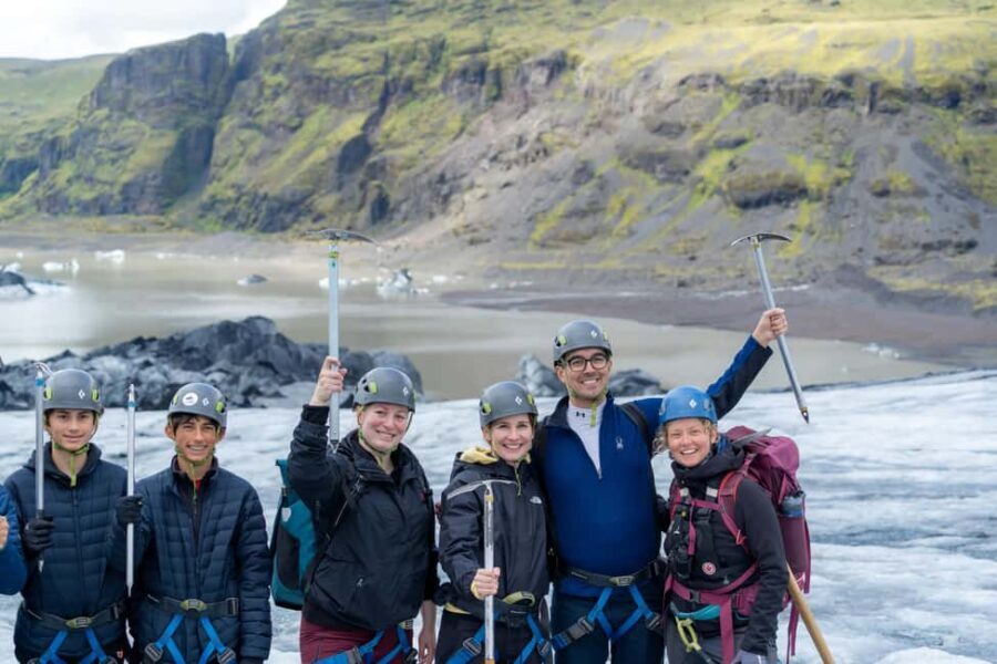 South Coast, Glacier Hike and Northern Lights Winter Tour - Sólheimajökull Glacier Walk: Gear, Crampons, and the Sound of Ice
