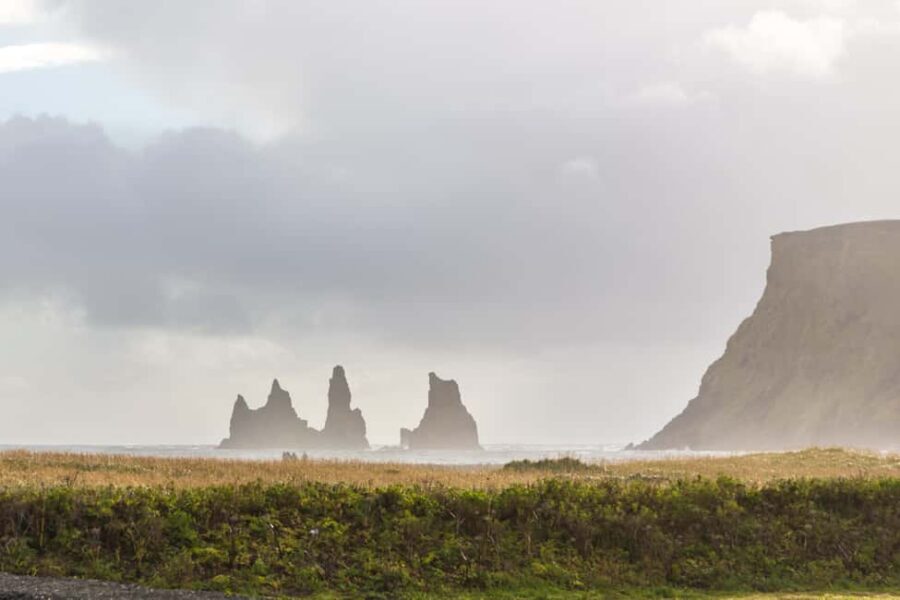 South Coast, Glacier Hike and Northern Lights Winter Tour - Reynisfjara Black Sand Beach: Basalt Columns, Cave, and Big-Wave Drama