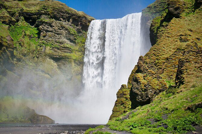 South Coast Private Guided Tour + Blue Lagoon(optional) - Skógafoss: size, sound, and the stairs payoff