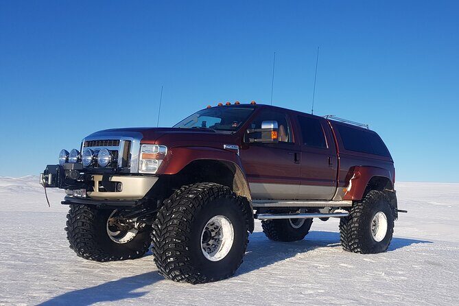 Super Jeep Glacier Tour on Vatnajökull - The ride up: lava fields, black sand, and a climb of about 1000 meters
