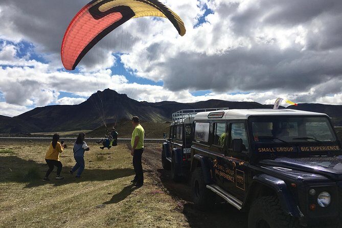 Tandem Paragliding over the Rugged Lava Fields at Blue Mountains - Launch and flying: the part you’ll remember long after the photos