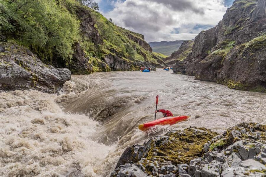 Varmahlíð: East Glacial River Whitewater Rafting - Stop-by-stop: safety briefings, coach ride, and two big river runs