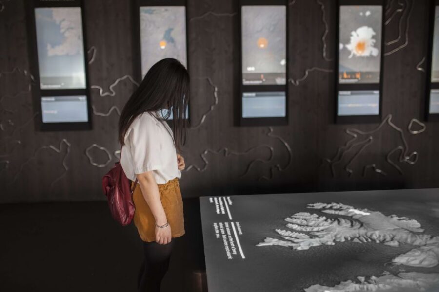 Volcano Exhibition and Cinema - Lava Centre Iceland - Magma Learning Center: volcanic structures and tephra