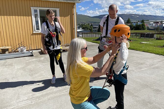 Zipline Adventure Through Glerárgil River Canyon in Akureyri Town - From the start to the first platform: forest paths and getting oriented