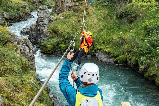 Zipline Adventure Through Glerárgil River Canyon in Akureyri Town - The five zip lines: what to expect in each section